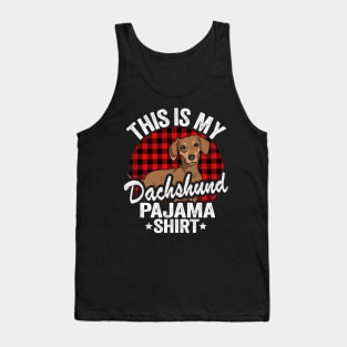 This Is My Dachshund Pajama Shirt Funny Dachshund Tank Top